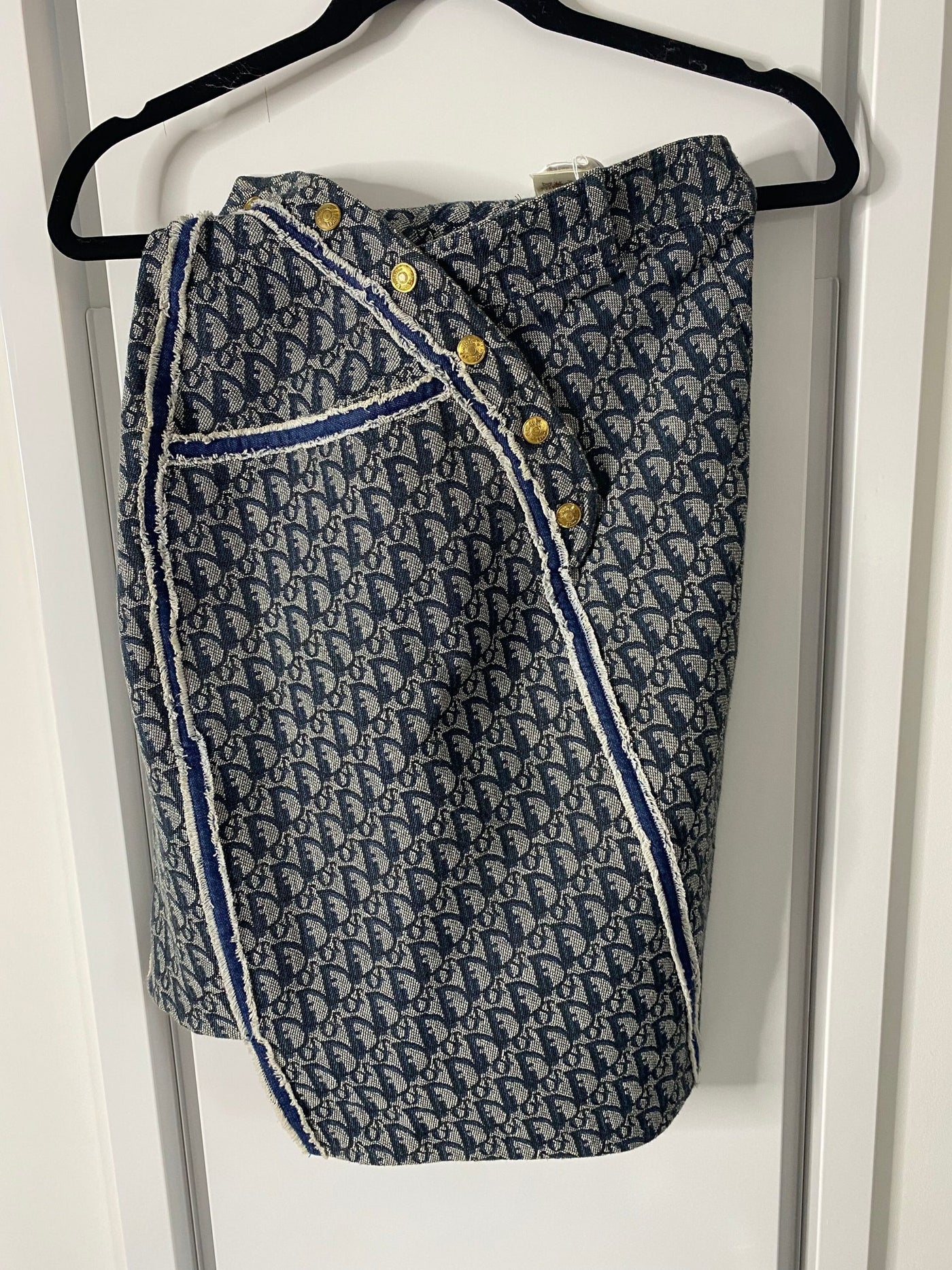 Dior Monogram Denim Skirt