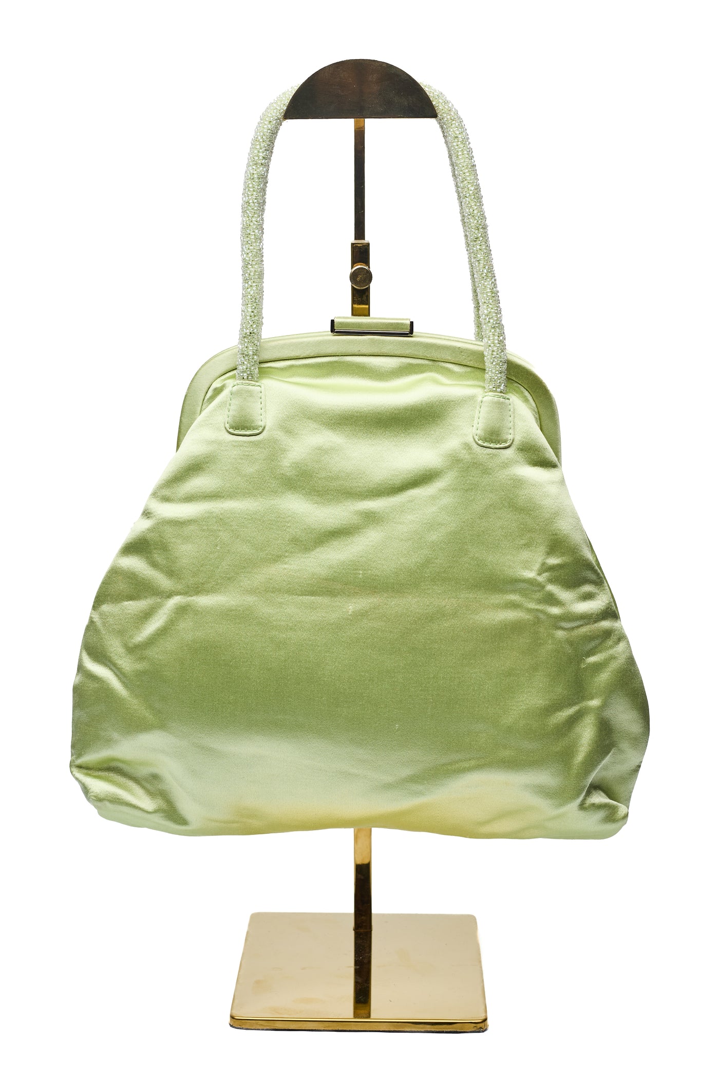 Gucci GG Interlocking Beaded Satin Bag Green