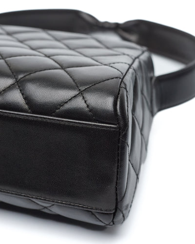 Chanel Vintage Black Lambskin Handbag
