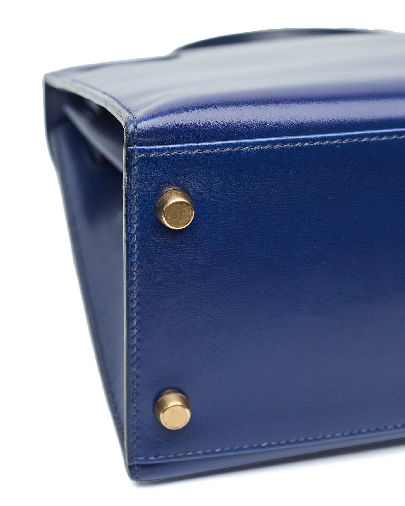 Hermes Kelly 28 Blue Box Calf