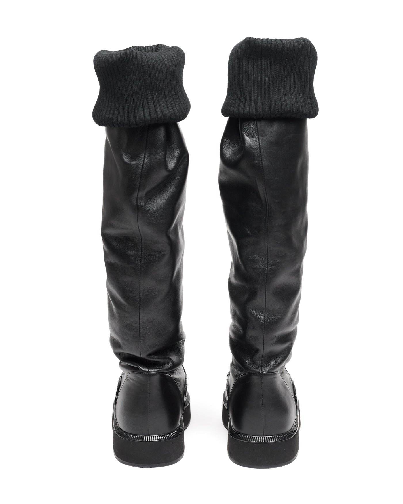 Chanel Women's CC Cap Toe Knee High Boots