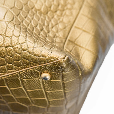 Chanel 2019 Pre-Fall Metier D'Arts Croc Embossed Tote