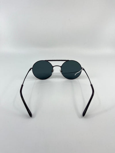 Chanel Purple Round Sunglasses