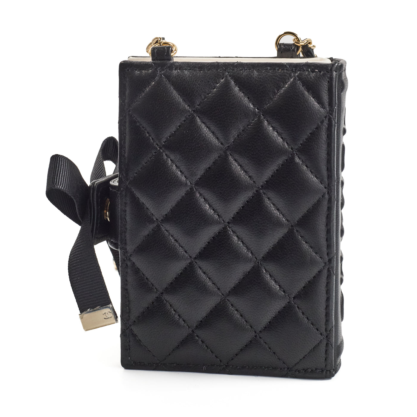 Chanel Book Card Holder with Chain