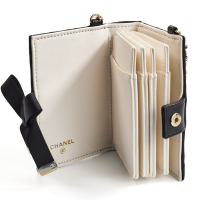 Chanel Book Card Holder with Chain
