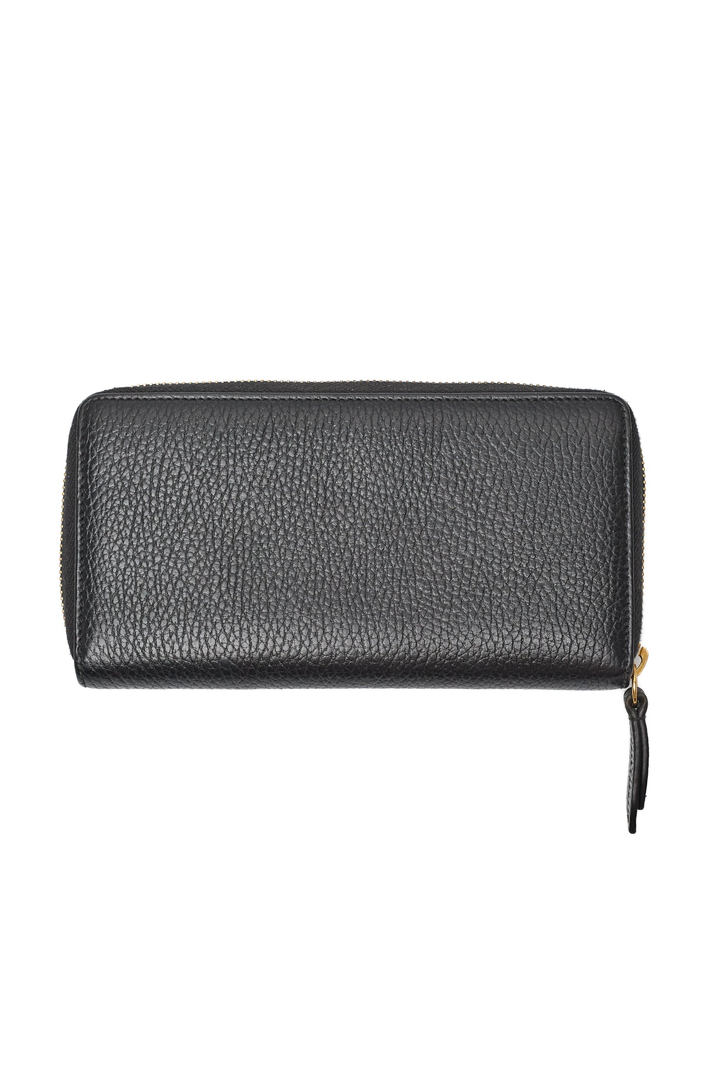 Gucci Black Long Leather Zip Wallet