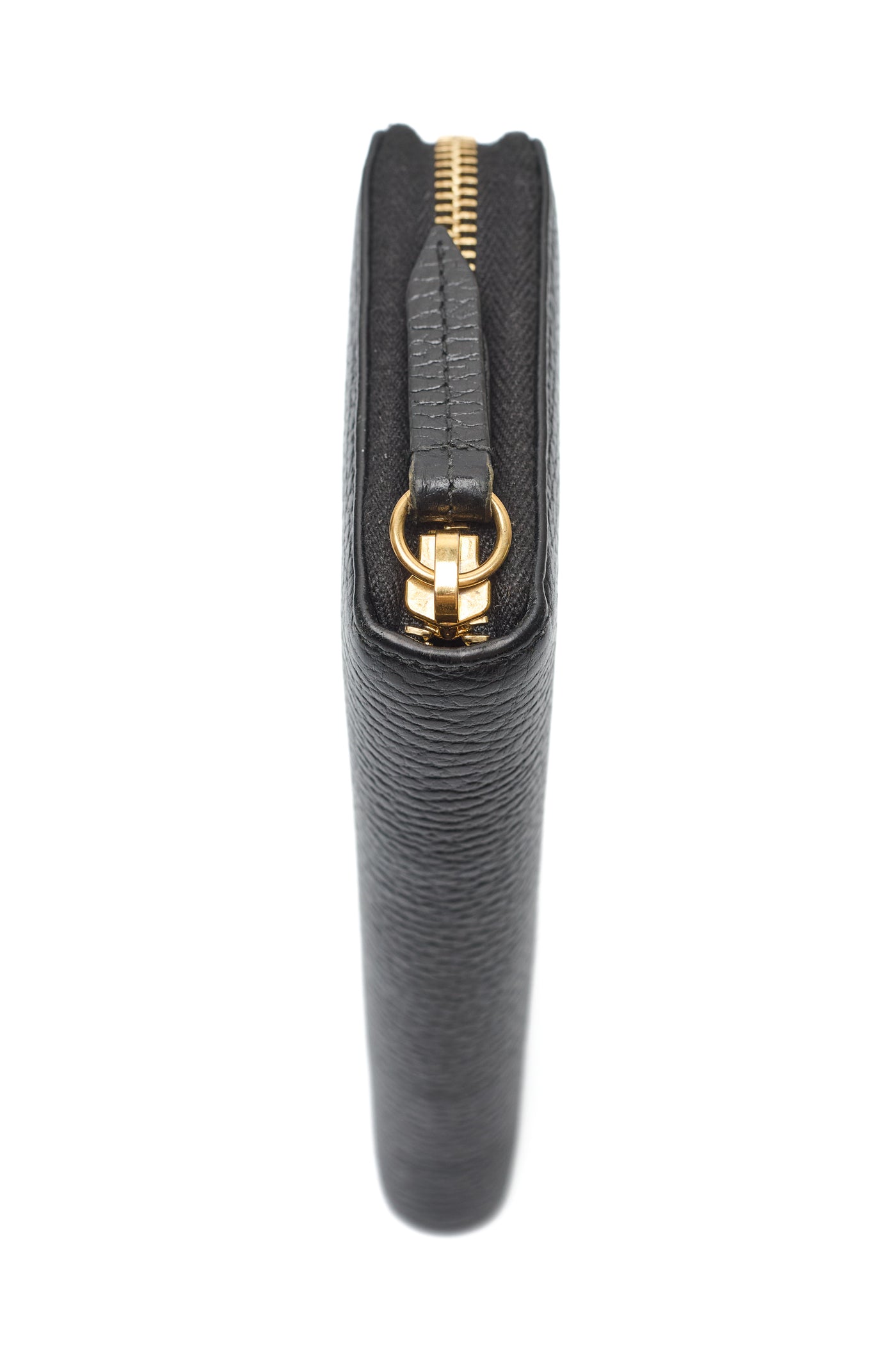 Gucci Black Long Leather Zip Wallet