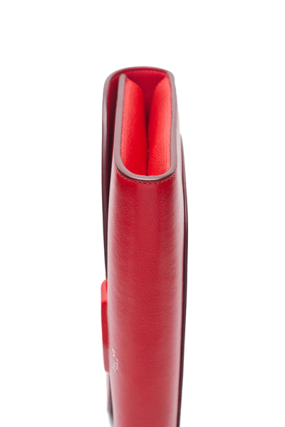 Celine Red Calfskin Trotteur Clutch