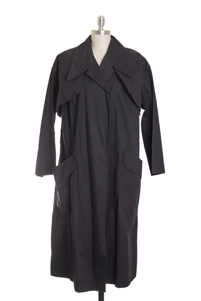 Chanel Vintage Charcoal Trench Coat