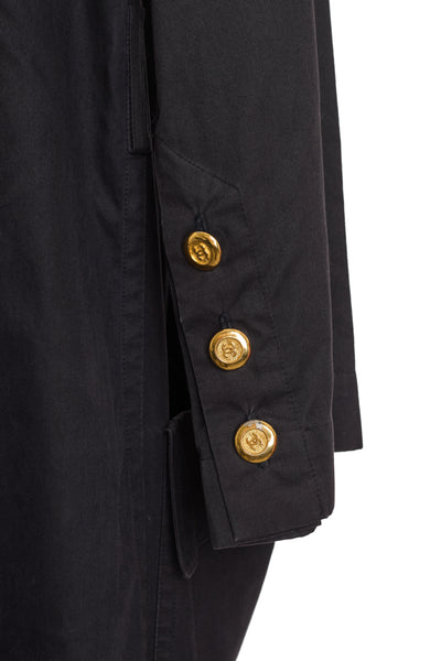 Chanel Vintage Charcoal Trench Coat
