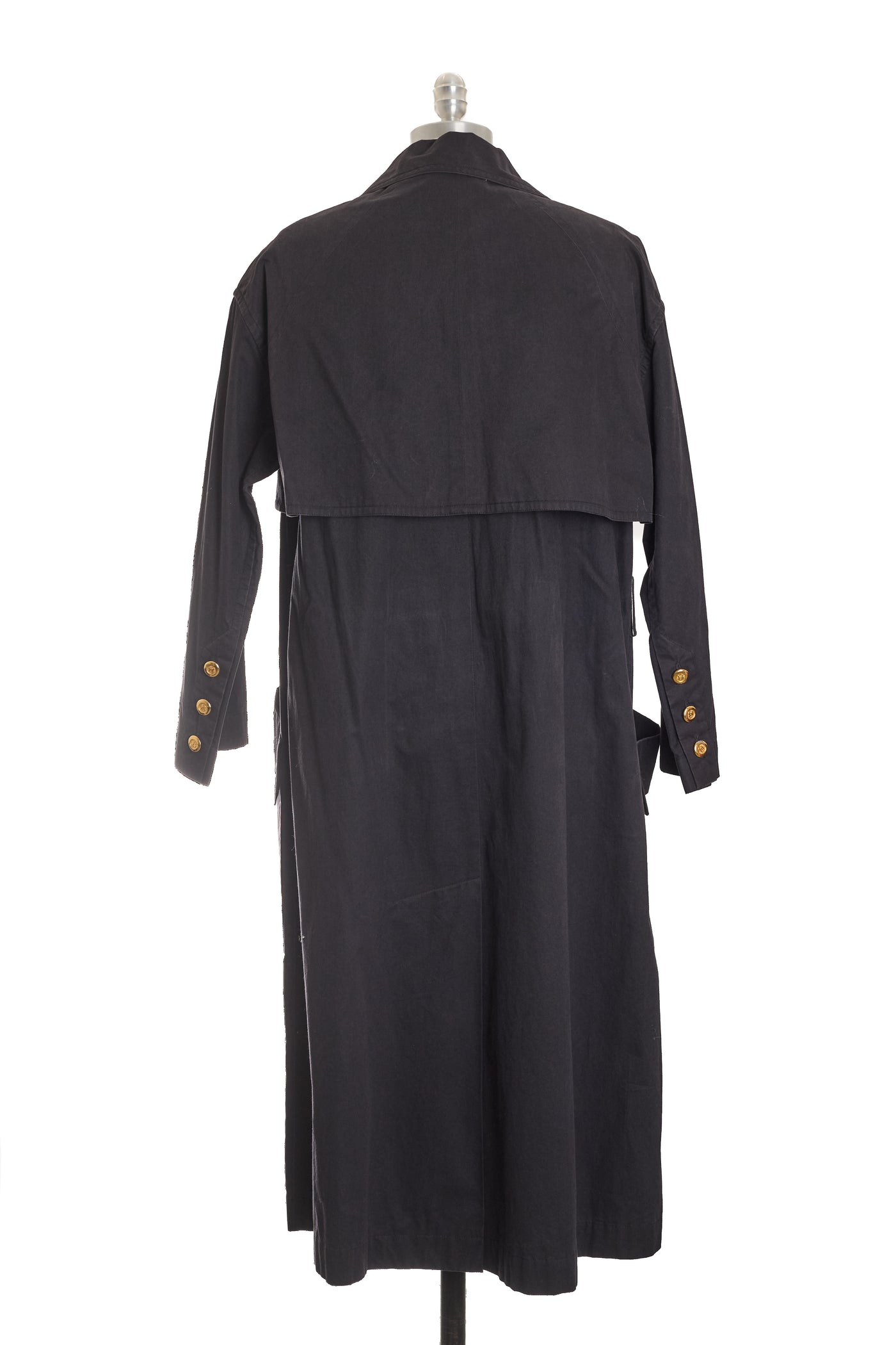 Chanel Vintage Charcoal Trench Coat