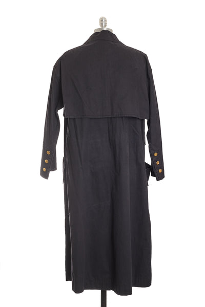 Chanel Vintage Charcoal Trench Coat