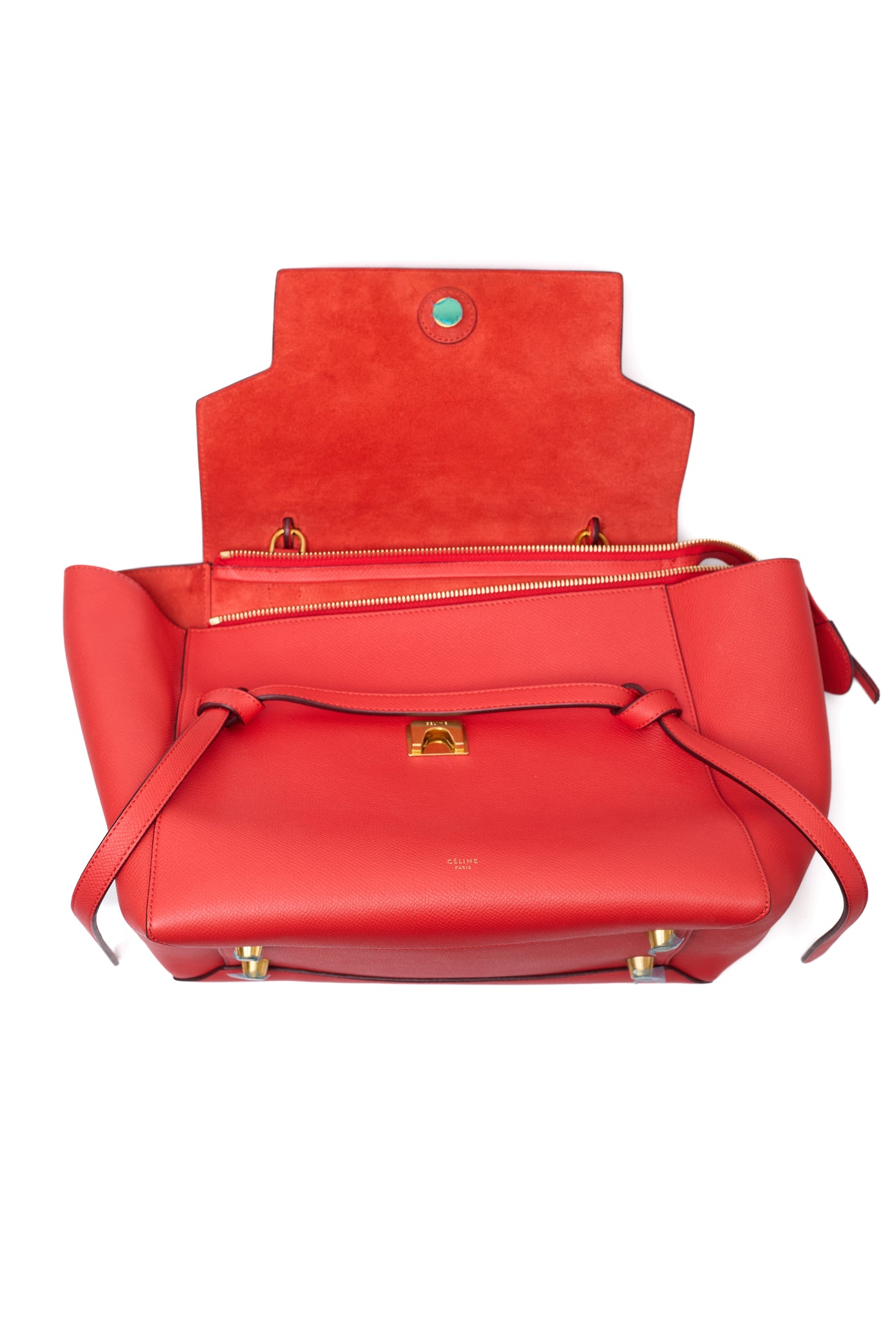 Celine Red Calfskin Tote