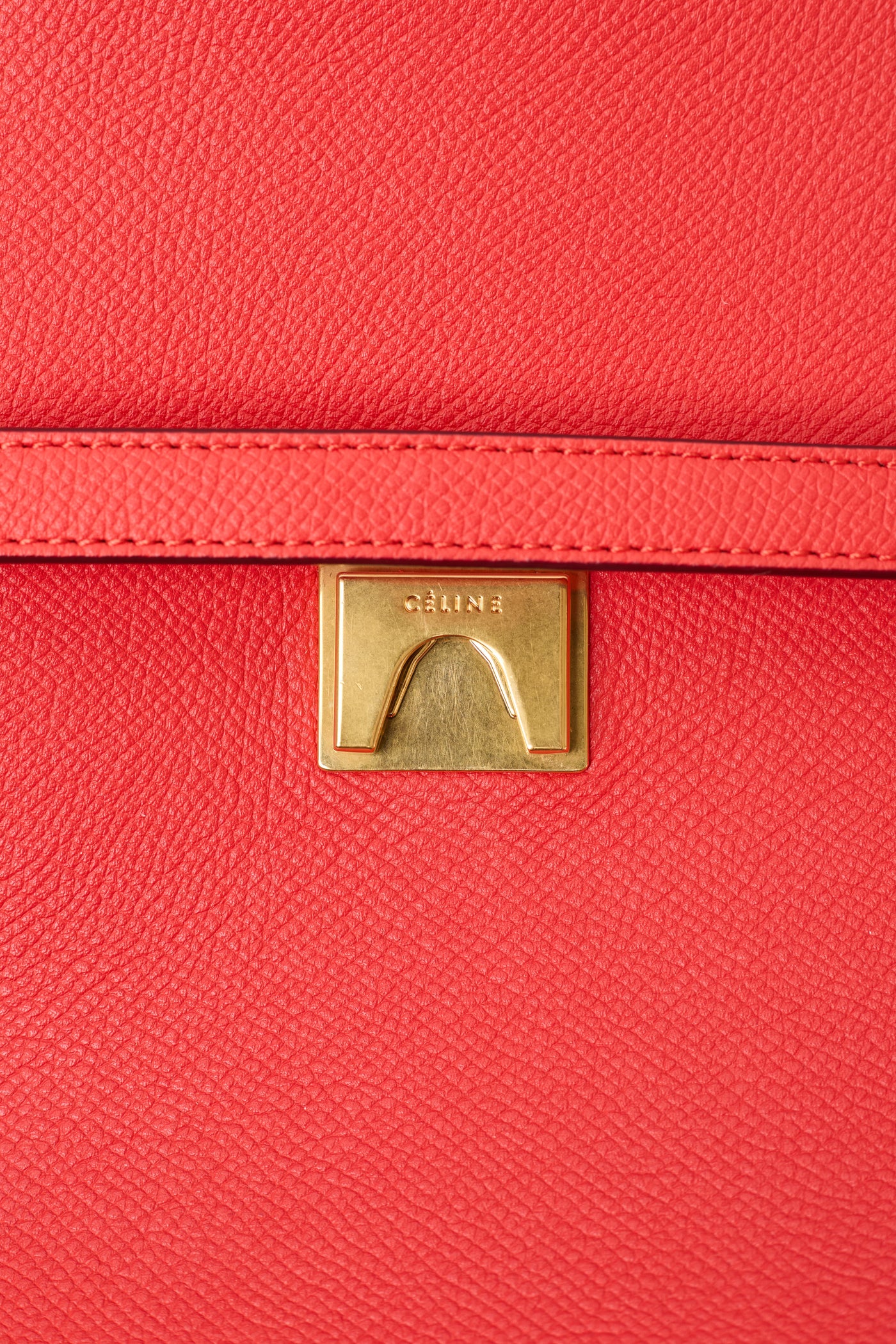 Celine Red Calfskin Tote