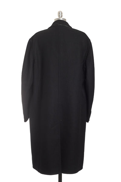 Louis Vuitton Black Cashmere and Wool Coat