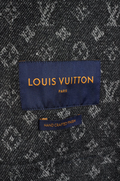 Louis Vuitton Black Cashmere and Wool Coat