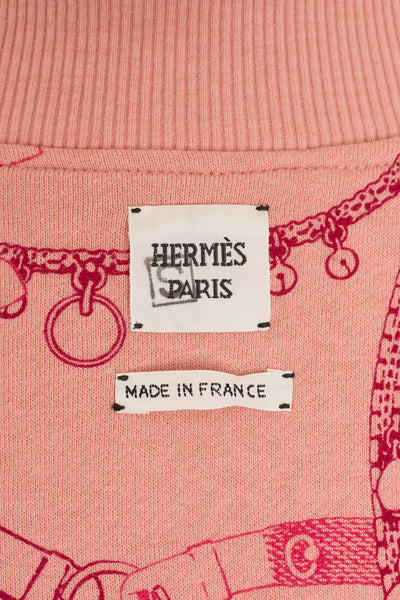 Hermes Pink Bijoux Print Short and Jacket Set