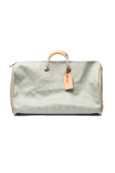 Louis Vuitton Ltd Ed Titanium Monogram Keepall Bandouliere 50