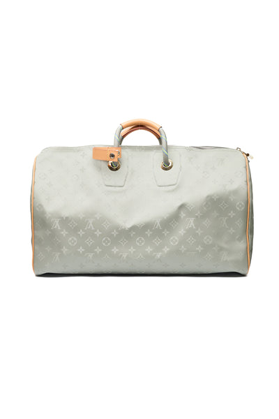 Louis Vuitton Ltd Ed Titanium Monogram Keepall Bandouliere 50