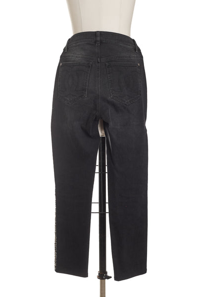 Chanel Black Denim Skinny Jeans 36