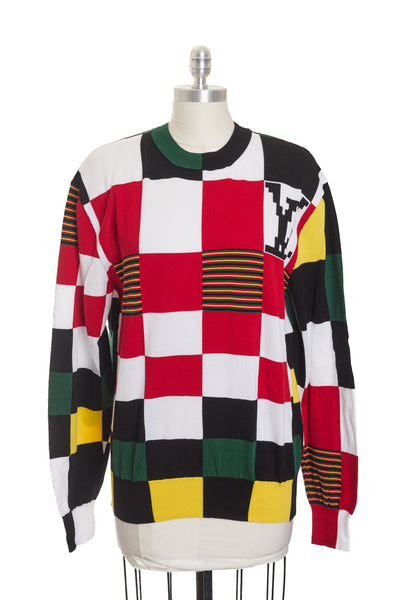 Louis Vuitton Checkered Knit Top