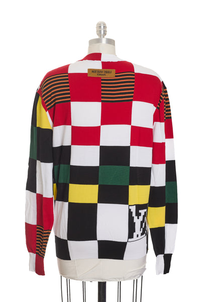 Louis Vuitton Checkered Knit Top