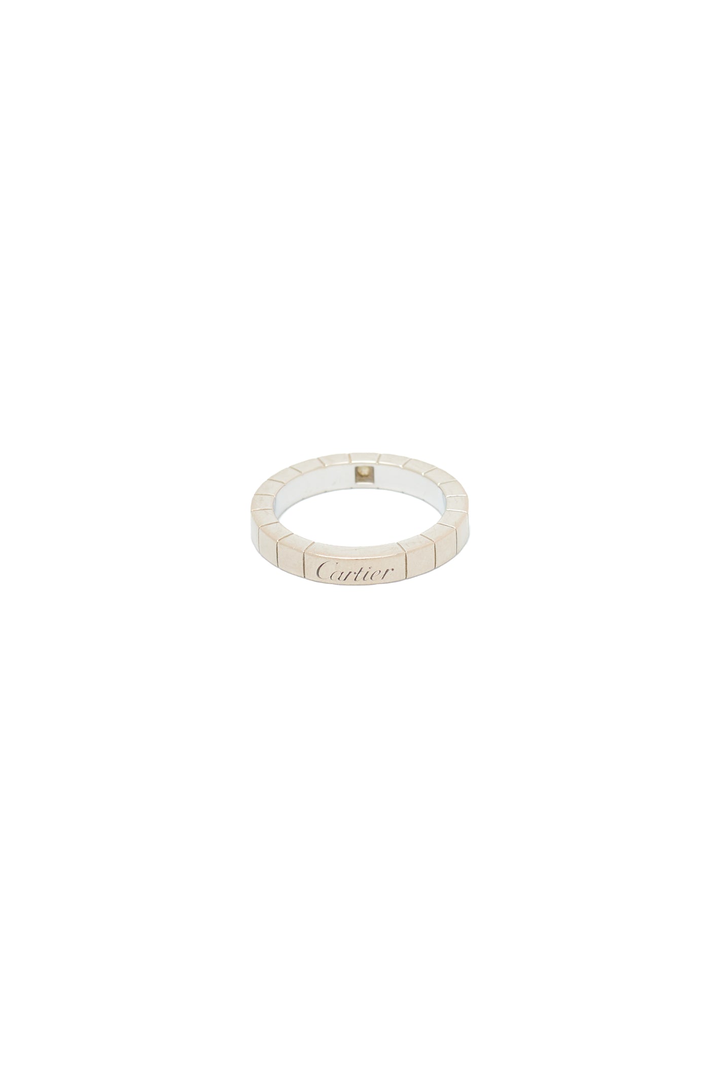Cartier White Gold Diamond Lanieres Ring