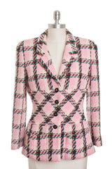 Chanel Vintage 1995 SS Barbie Runway Pink Tweed Jacket