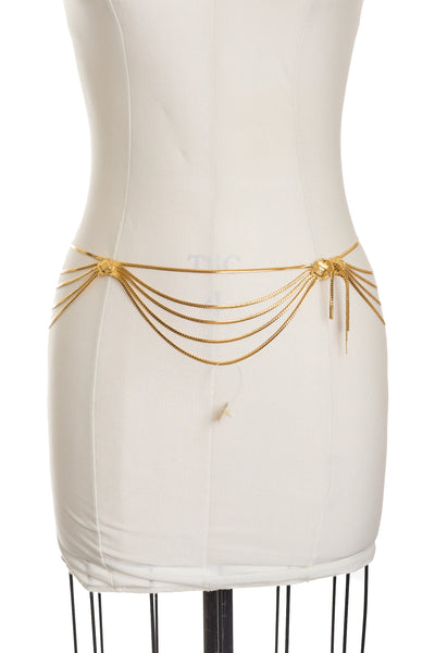 Christian Dior Vintage Gold Chain Belt