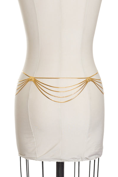 Christian Dior Vintage Gold Chain Belt