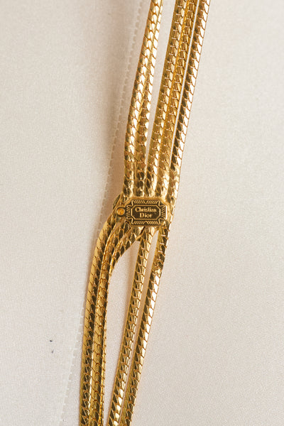 Christian Dior Vintage Gold Chain Belt