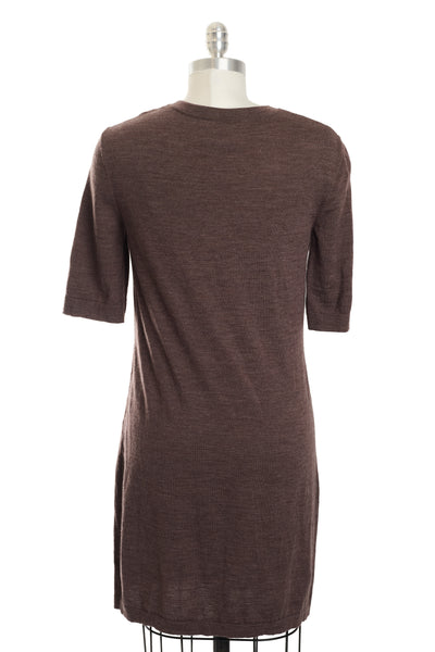 Chanel Brown Wool CC Patch Pocket Dress