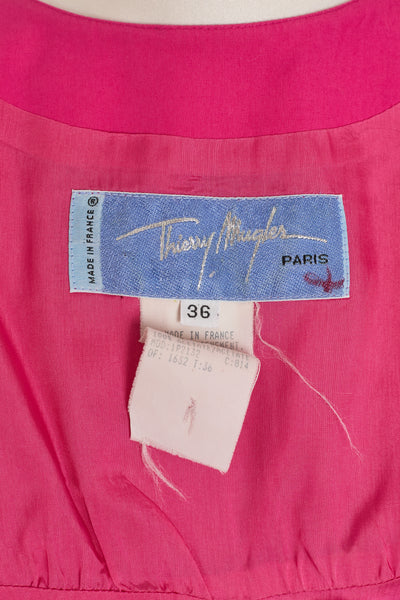 Mugler Vintage Pink Cotton Dress