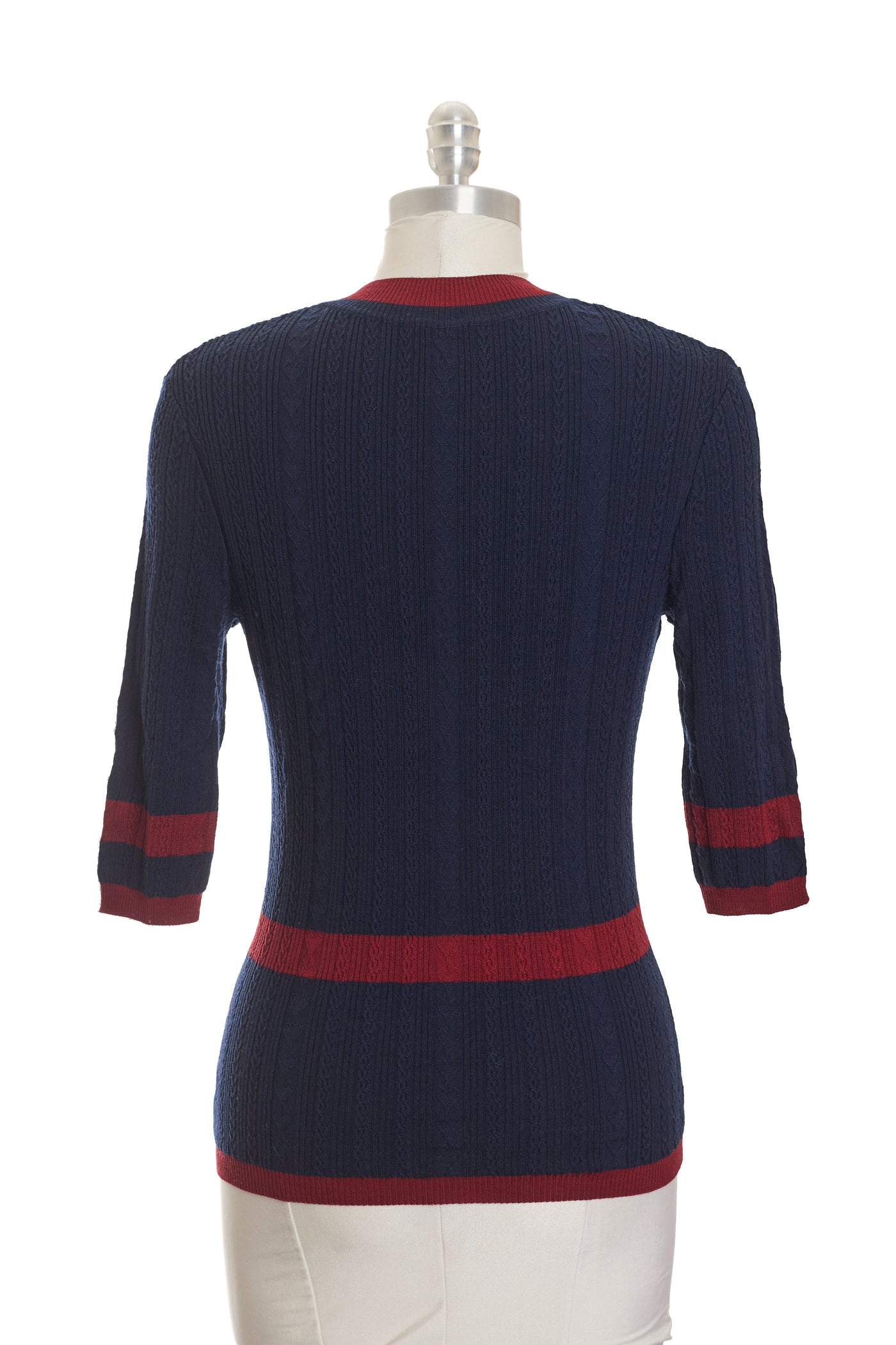 Chanel Cable Knit CC Heart Top