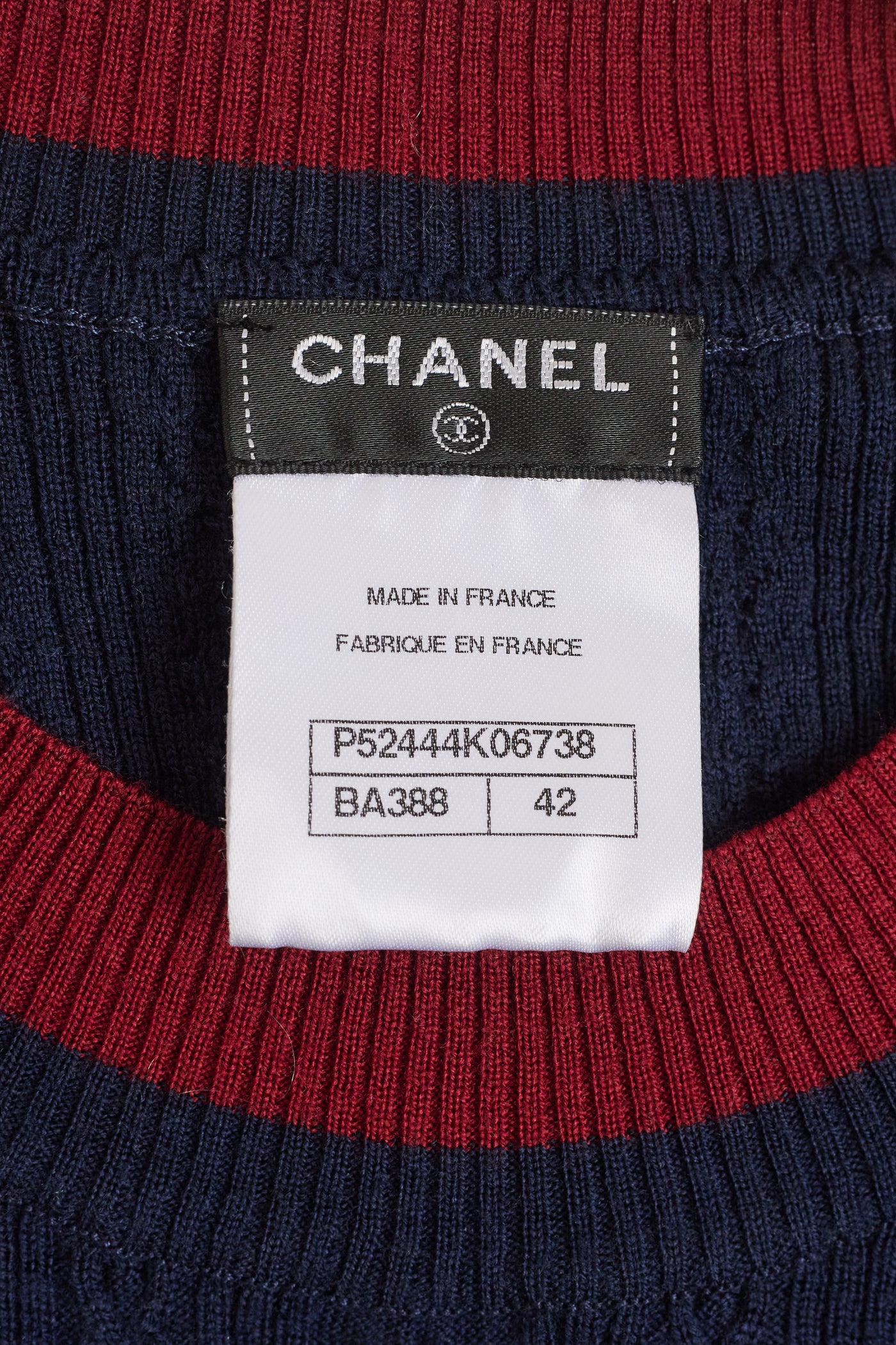 Chanel Cable Knit CC Heart Top