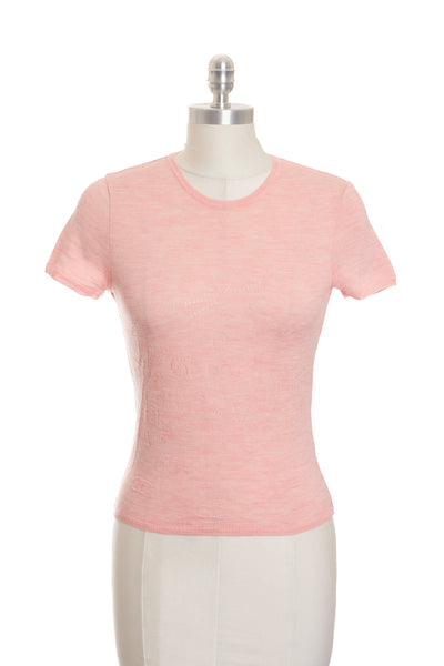 Chanel Vintage Pink Wool Top