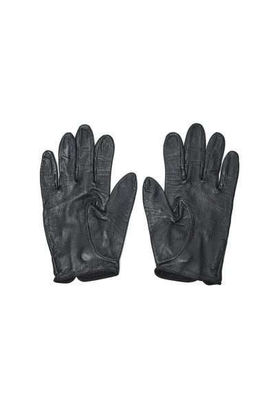 Chanel Turnlock CC Black Leather Gloves