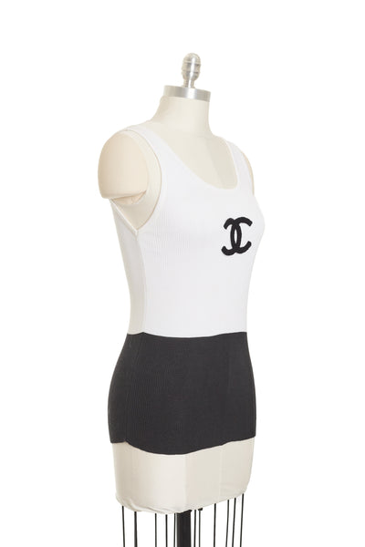 Chanel Vintage XXL CC Colorblock Tank Top
