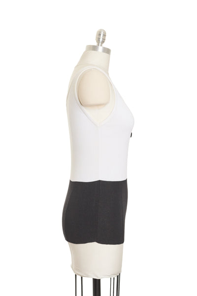 Chanel Vintage XXL CC Colorblock Tank Top