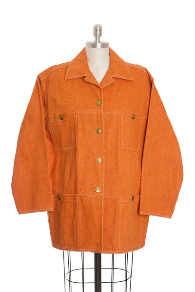 Chane 1994 SS Rare Vintage Orange Denim Jacket