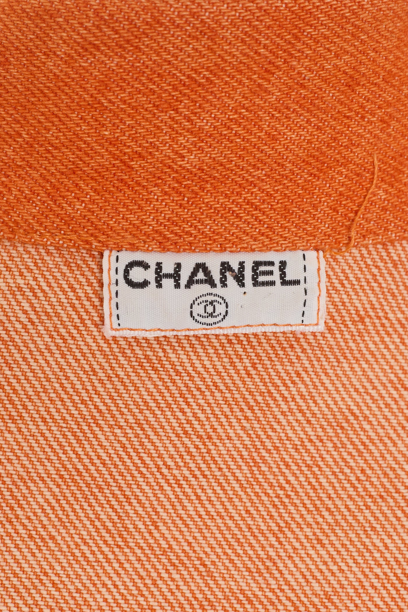 Chane 1994 SS Rare Vintage Orange Denim Jacket