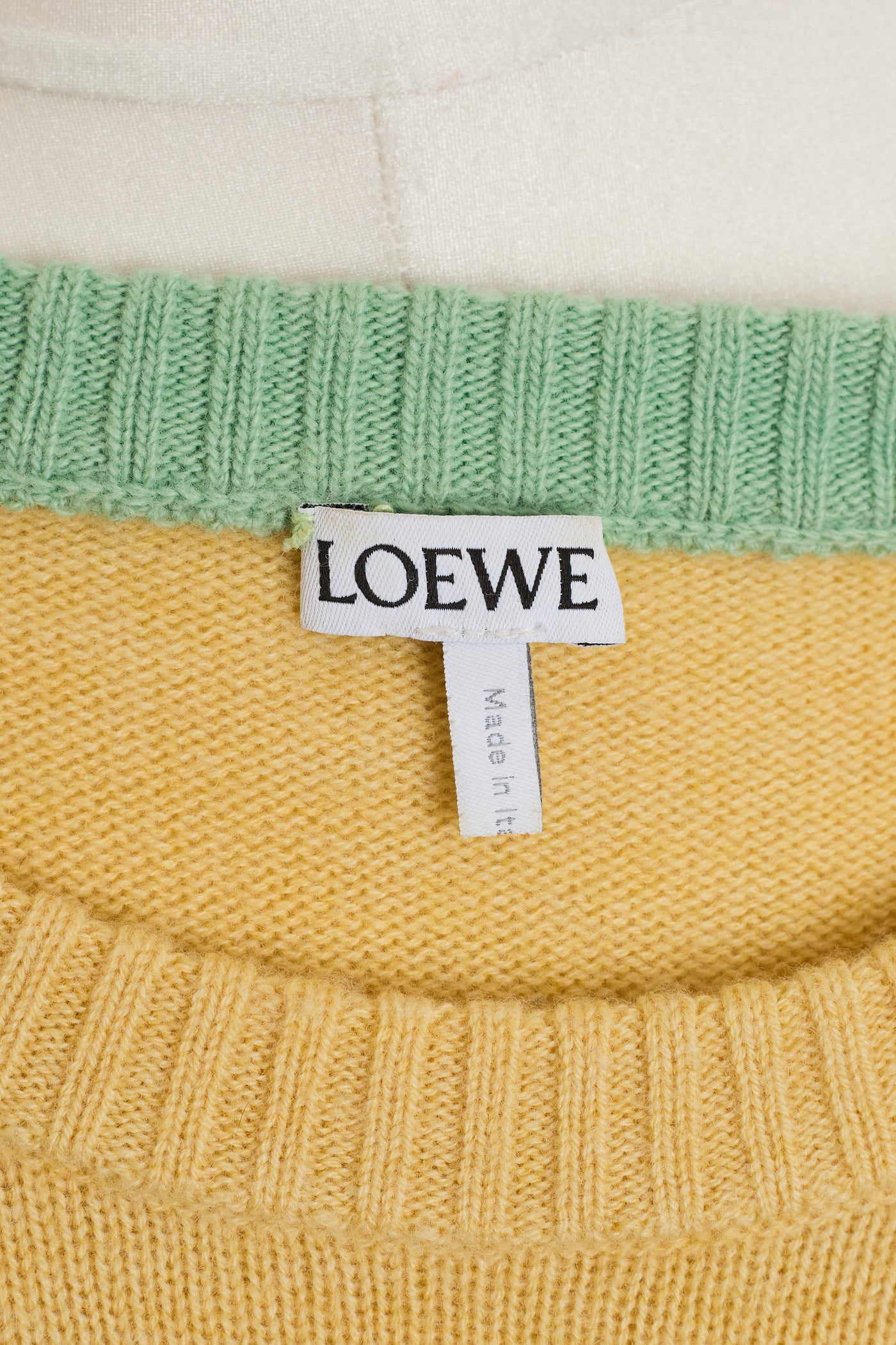 Loewe Yellow Wool Sweater