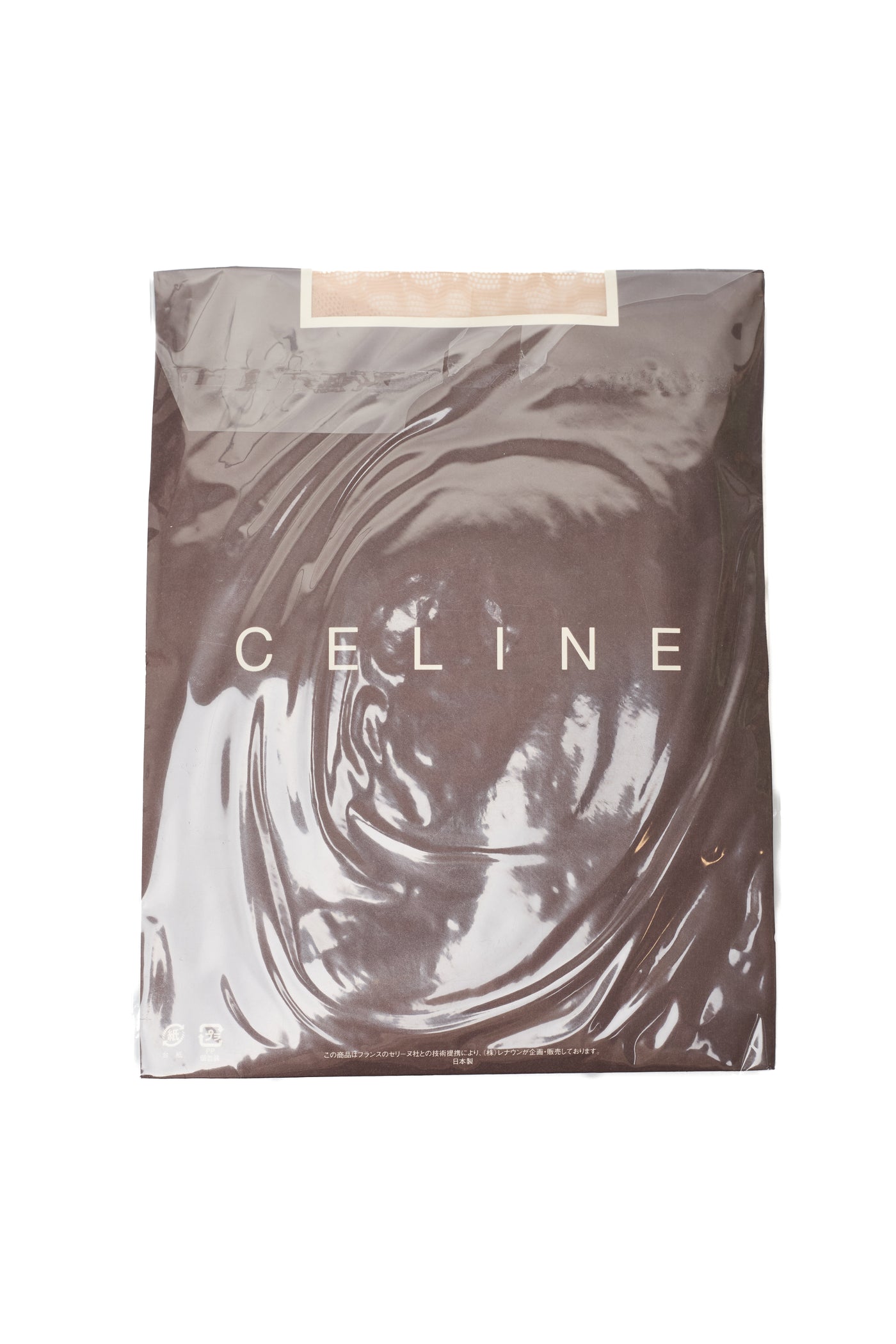 Celine Vintage Logo Beige Tights M/L