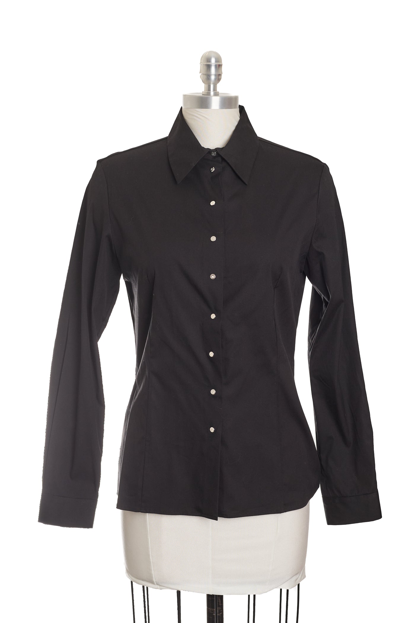 Celine Vintage Black Button Up