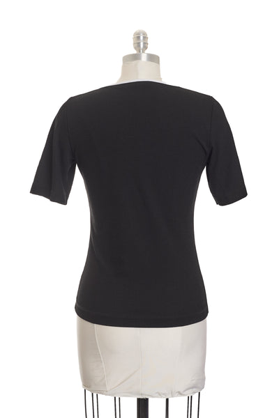 Celine Vintage Black Logo T-Shirt