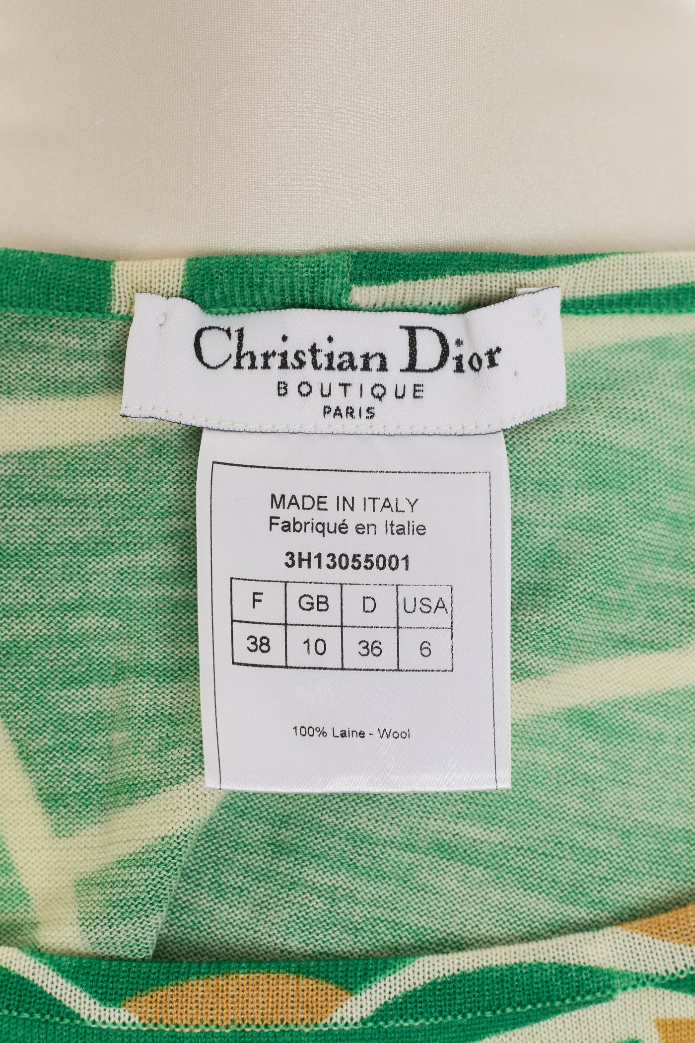 Dior Floral Wool Knit Tank