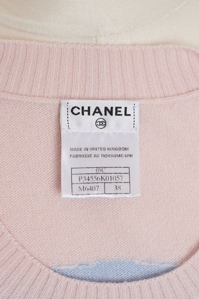 Chanel Baby Pink Cashmere Miami Sweater