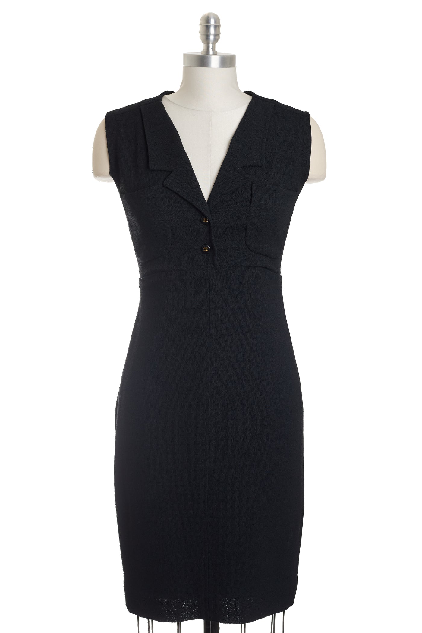 Chanel Vintage 1995 Black A-Line Dress