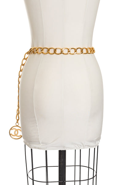 Chanel Vintage Double CC Chain Belt 92