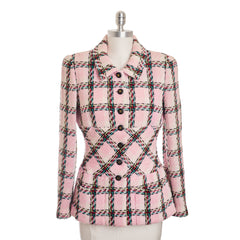 Chanel Vintage 1995 SS Barbie Runway Pink Tweed Jacket